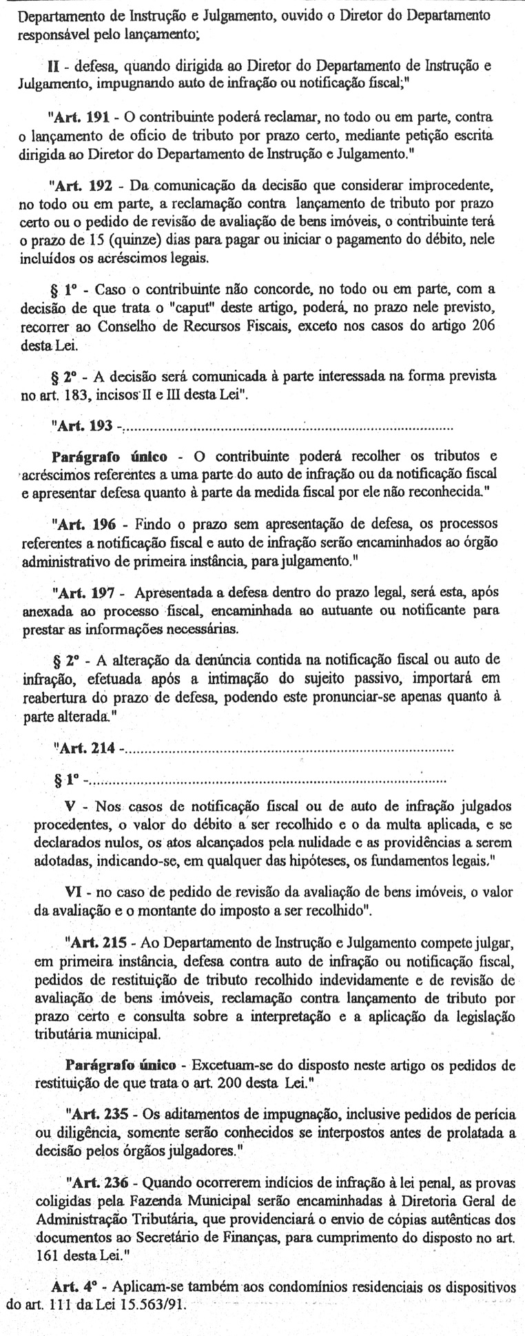 Composição dos Orgãos Julgadores - Secretaria da Fazenda